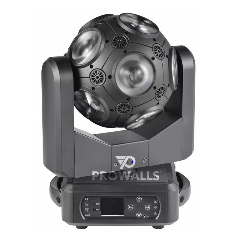 12x10W RGBW rotación infinita Balón de fútbol Iluminación para DJ