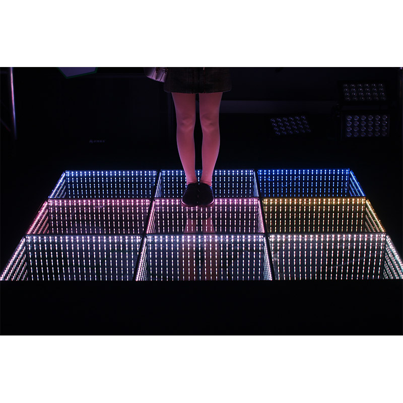 Infinite Disco Abyss RGB 3D espejo Pista de baile